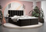 Modernes Boxspringbett mit Stauraum Pirin 07, Farbe: Schwarz - Liegefläche: 160 x 200 cm (B x L)