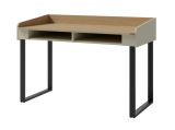 Schreibtisch Sampont 10, Mintgrün / Eiche dunkel, 83 x 125 x 65 cm, mit 2 praktischen Fächern, ABS-Kanten, viel Ablagefläche, einfache und rasche Montage