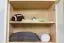 Kleiderschrank Kiefer Vollholz massiv natur Columba 02 - Abmessungen: 194 x 77 x 50 cm (H x B x T)