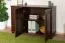 Vollholz Kommode / Sideboard Kiefer massiv Walnussfarben Junco 172, mit vier Schubladen, 78 x 121 x 42 cm, zwei Fächer, aus umweltfreundlichem Material