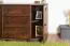 Kommode in Walnussfarben Junco 170, Kiefer Vollholz, 78 x 120 x 47 cm, mit 3 Schubladen und 4 Fächern, modernes Design, viel Stauraum, stabil und langlebig