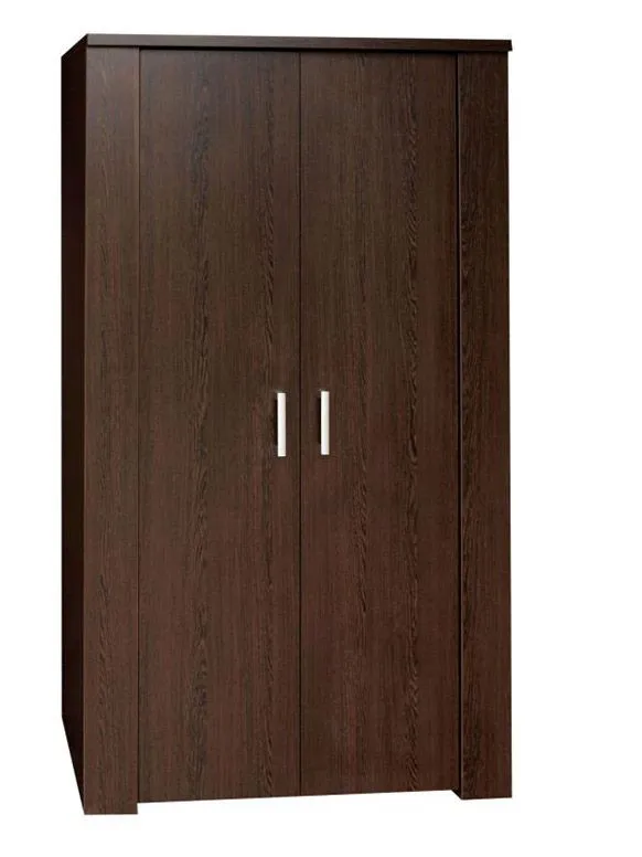 100 cm breiter Kleiderschrank mit 2 Türen | Farbe: Wenge-Optik Abbildung