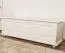 Sitzbank mit Stauraum Kiefer massiv Vollholz weiß lackiert 179 – 50 x 154 x 46 cm (H x B x T)