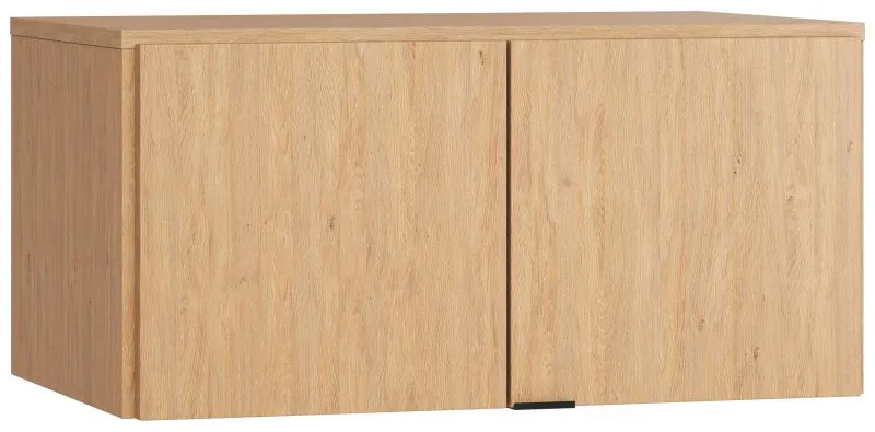 Aufsatz für zweitürigen Kleiderschrank Patitas, Farbe: Eiche - Abmessungen: 45 x 93 x 57 cm (H x B x T)